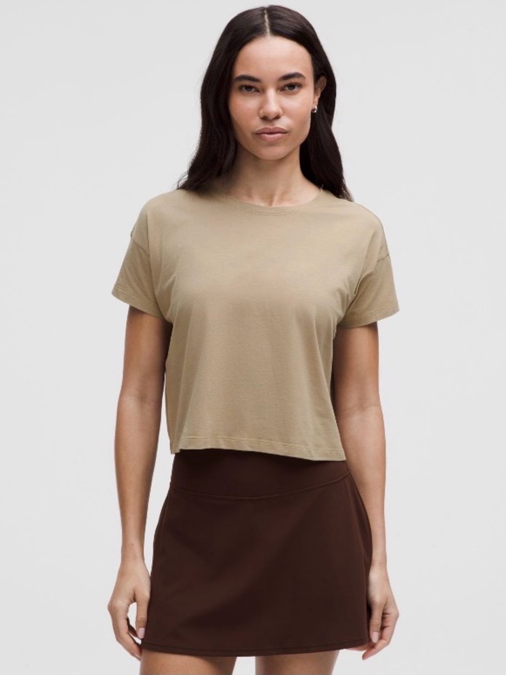 Lululemon cates tee sheer oak size 6